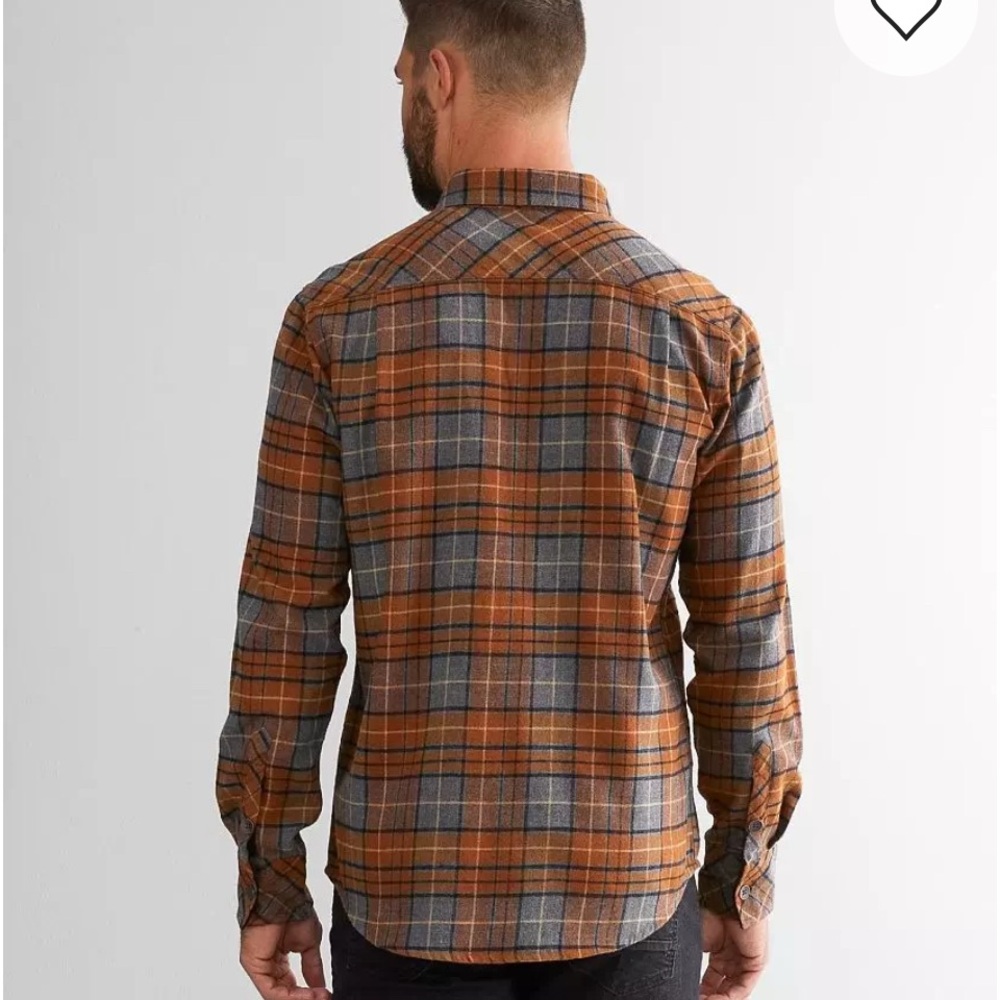 Buckle Outpost Makers Brushed Plaid Flannel Button Front Shirt - Picture 2 of 10